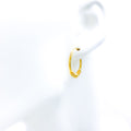 Light Wirework Hoop 22k Gold Earrings