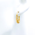 Classic Triple Orb Bali 22k Gold Earrings