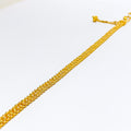 Chic Flat 22k Gold Bracelet