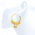 Extravagant Beaded Tassel 22k Gold Jhumki