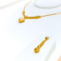 Charming Heart Necklace Set