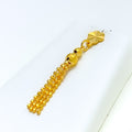 Stylish Flowing Tassel 22k Gold Set