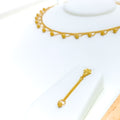 Upscale Draped Orb Necklace Set
