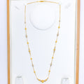 Jazzy Elongated Orb 22k Gold Chain