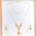 Radiant Open Dome 22k Gold Necklace Set