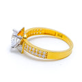 22k-gold-dual-tone-dazzling-floral-cz-ring