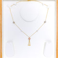 Classy Rose Gold Tassel 22k Gold Necklace