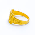 22k-gold-Upscale Geometric Men's Ring