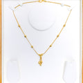 Chic Hanging Tassel 22k Gold Necklace