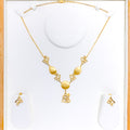 Elevated Abstract 22k Gold Necklace Set