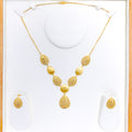 Iconic Netted Drop 22k Gold Necklace Set