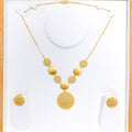 Unique Vintage Jali Work 22k Gold Necklace Set