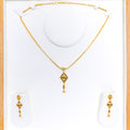 Traditional Enamel 22k Gold Necklace Set