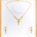 Stately Hanging Orb 22k Gold Necklace Set