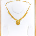 Attractive Smooth Finish 22k Gold Leaf Necklace