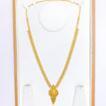 Elegant Elevated Floral Tassel Necklace- 25"