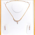 gold-floral-rose-gold-diamond-necklace-set