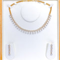 gold-classy-diamond-flower-necklace-set