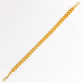 Bold Interlinked Ball 22k Gold Bracelet