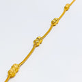 Sleek Dainty Orb 22k Gold Bracelet