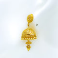 Upscale Two-Tier 22k Gold Jhumki