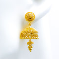 Extravagant Multi-Bead 22k Gold Jhumki