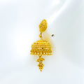 Extravagant Multi-Bead 22k Gold Jhumki