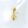 Petite Open Flower 22k Gold Earrings
