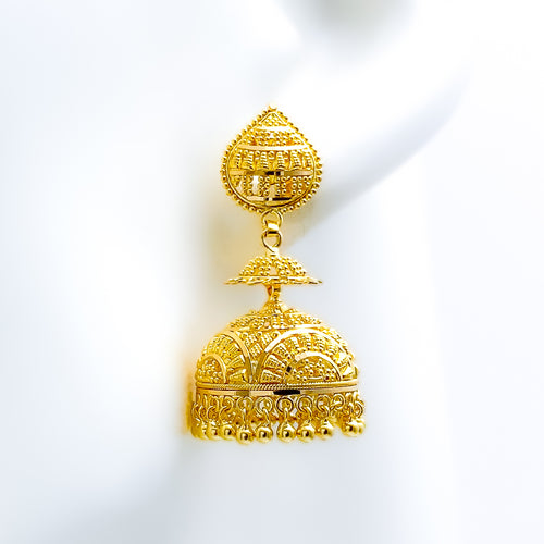 Upscale Rainbow 22k Gold Jhumki