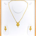 Elegant Traditional Motif 22k Gold Necklace Set