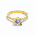 22k-gold-Dainty Sparkling CZ Ring 