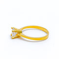 22k-gold-Dainty Sparkling CZ Ring 