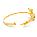 22k-gold-shiny-three-tone-leaf-bangle-bracelet