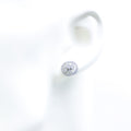 Attractive Halo Diamond Earrings