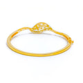 22k-gold-detailed-two-tone-leaf-bangle-bracelet