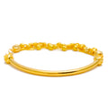 22k-gold-Dazzling Flexible Orb Bangle Bracelet  