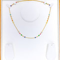 Colorful Interlinked CZ Necklace