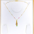 Festive Marquise Tassel CZ Necklace