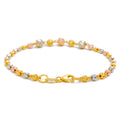 22k-gold-Versatile Multi Color Orb Bracelet  