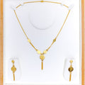 Classic Dangling Coin 22k Gold Necklace Set