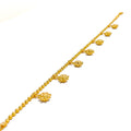 Smiling Sun Charm 22k Gold Bracelet