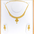 Reflective Pear Drop Necklace Set