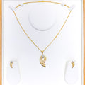 22k-gold-charming-three-tiered-drop-necklace-set