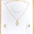 22k-gold-asymmetrical-dotted-drop-necklace-set