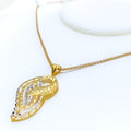 Graceful Opulent 22K Gold Pendant