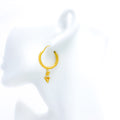 22k Gold classy sleek earrings