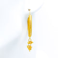 Posh Hanging Bali Earrings 22k Gold 