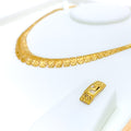 Trendy Interlinked Mesh Necklace Set