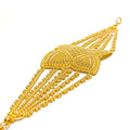 Luxurious Butterfly Accented 22K Gold Statement Bracelet 