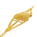 Intricate Filigree 22K Gold Statement Bracelet 